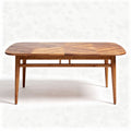 Wooden dining table with a geometric design suitable for dining areas 160 x 80 x 75cm